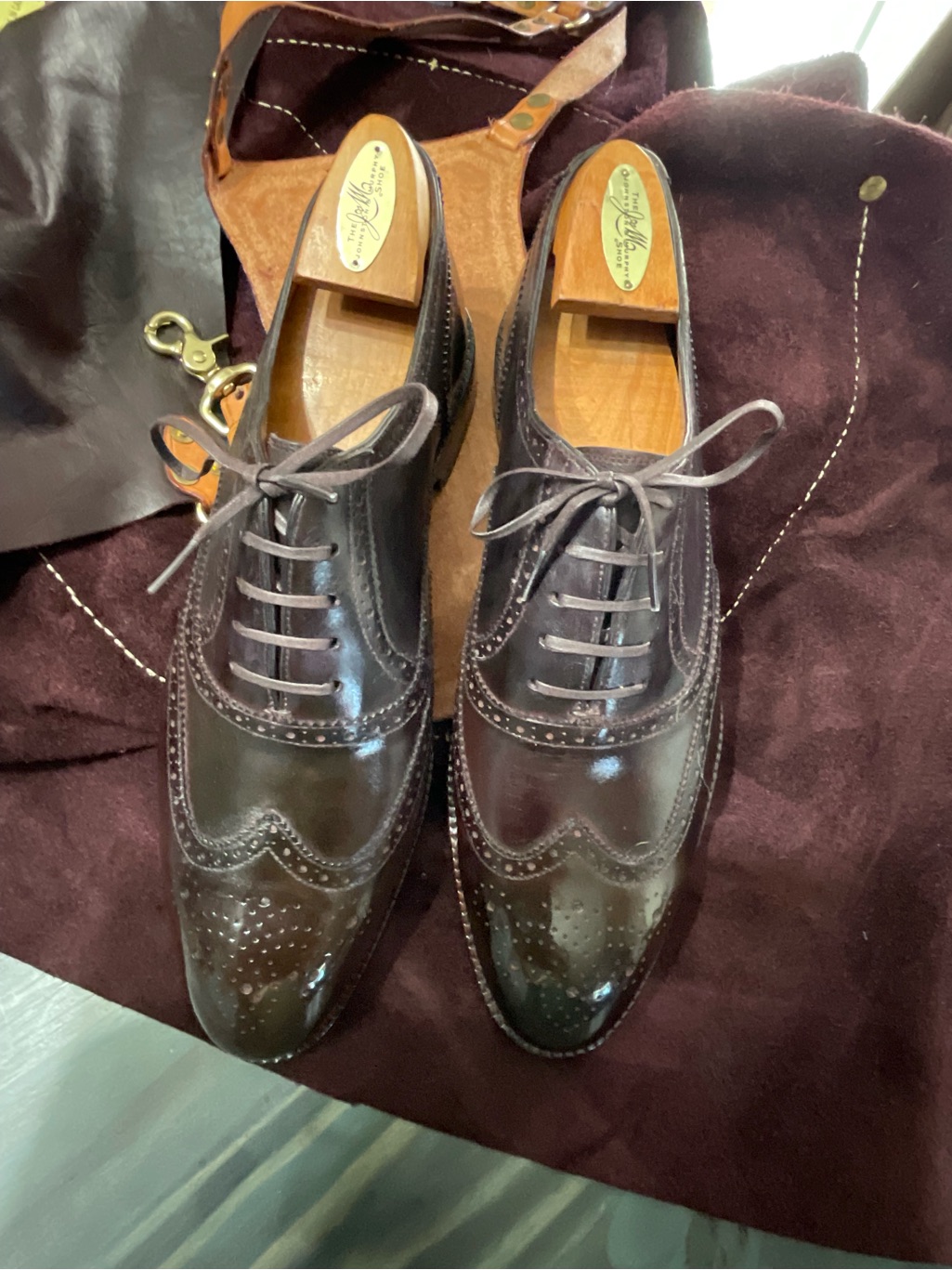 Beckett Simonon Men's Patina Wingtip Brogues Men’s Shoes Size Us12 — image 3 of 8